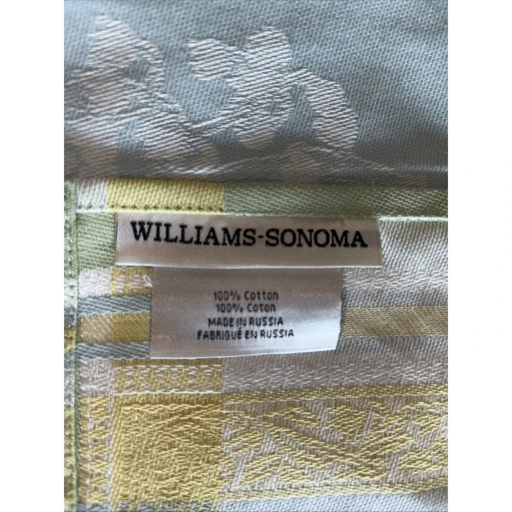 William Sonoma Bunny Rabbit Dish Kitchen Towel New Unused Russia Cotton‎
